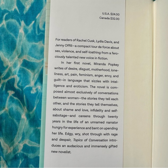 Topics of Conversation : A Novel by‎ Miranda Popkey (2020, Hardcover) - Picture 4 of 4
